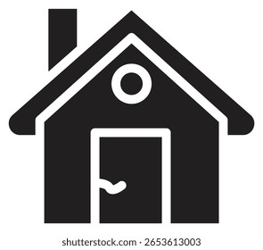 Web home flat icon for apps and websites. Home sign, smart home icon Contains such icons as Home, House, Real Estate, Family, Real Estate Agent, Investment on white background