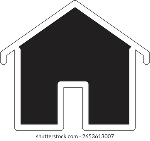 Web home flat icon for apps and websites. Home sign, smart home icon Contains such icons as Home, House, Real Estate, Family, Real Estate Agent, Investment on white background