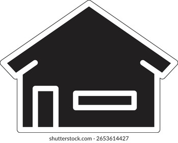 Web home flat icon for apps and websites. Home sign, smart home icon Contains such icons as Home, House, Real Estate, Family, Real Estate Agent, Investment on white background