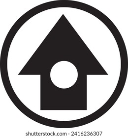 Web home icon for apps and websites, House icon, Home sign in circle
