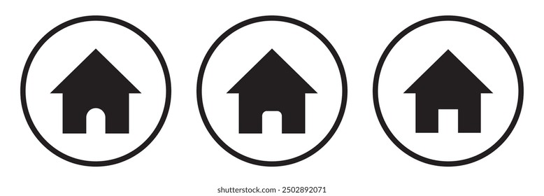 Icono de inicio de Web para App y Sitios web, ícono de casa, ícono de Iniciar sesión de casa o ícono de página principal en estilo de línea delgada, contorno y trazo para App y Sitio web.