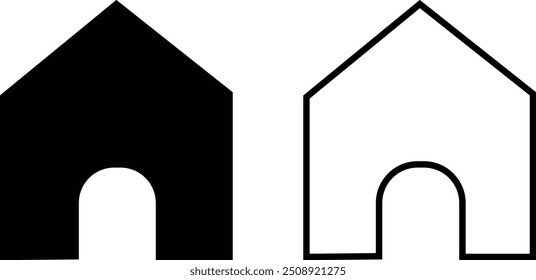 Web home icon for apps and websites, House icon, Home sign in circle or Main page icon. Home Flat Icon. Pixel Perfect. For Mobile and Web.