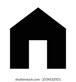 Web home icon for apps and websites.  home icon House symbol , flat vector graphic on isolated background.