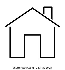 Ícone da página inicial da Web para aplicativos e sites. ícone da página inicial Símbolo da casa , gráfico vetorial plano em plano de fundo isolado.
