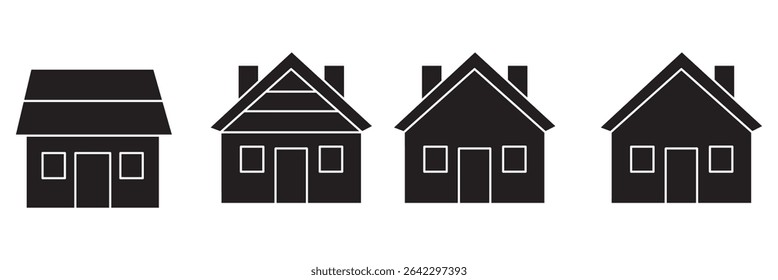 Web home icon for apps and websites, House icon, Home sign Main page icon