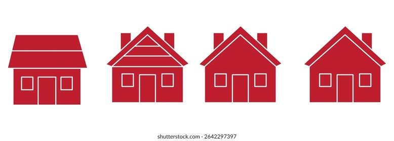 Web home icon for apps and websites, House icon, Home sign Main page icon