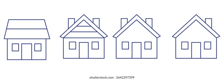 Web home icon for apps and websites, House icon, Home sign Main page icon