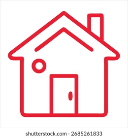Web-Home-Symbol für Apps und Websites, House-Symbol, Home-Zeichen im Kreis oder Hauptseite-Symbol