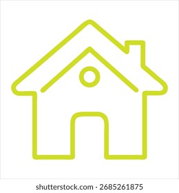 Web-Home-Symbol für Apps und Websites, House-Symbol, Home-Zeichen im Kreis oder Hauptseite-Symbol