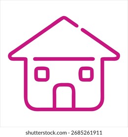 Web-Home-Symbol für Apps und Websites, House-Symbol, Home-Zeichen im Kreis oder Hauptseite-Symbol