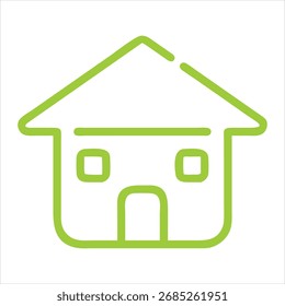 Web-Home-Symbol für Apps und Websites, House-Symbol, Home-Zeichen im Kreis oder Hauptseite-Symbol