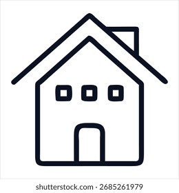 Web-Home-Symbol für Apps und Websites, House-Symbol, Home-Zeichen im Kreis oder Hauptseite-Symbol