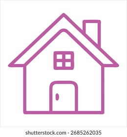 Web-Home-Symbol für Apps und Websites, House-Symbol, Home-Zeichen im Kreis oder Hauptseite-Symbol