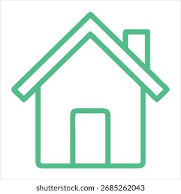 Web-Home-Symbol für Apps und Websites, House-Symbol, Home-Zeichen im Kreis oder Hauptseite-Symbol