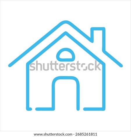 Web home icon for apps and websites, House icon, Home sign in circle or Main page icon
