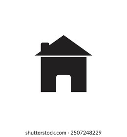 Web home icon for websites and apps. Simple house symbol.