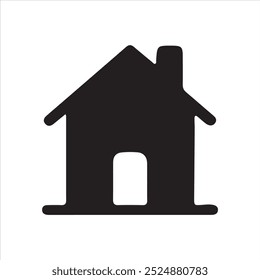 Web home icon  for websites and apps. Simple house symbol. Flat real estate sign. Main page pictogram in filled, thin line, outline and stroke style. Isolated illustration