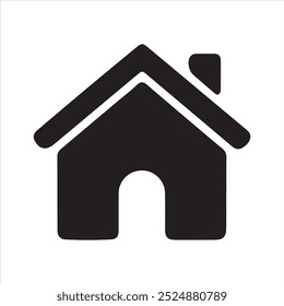 Web home icon  for websites and apps. Simple house symbol. Flat real estate sign. Main page pictogram in filled, thin line, outline and stroke style. Isolated illustration