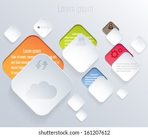 Web home page template. Can be used for infographic. Vector eps10. 