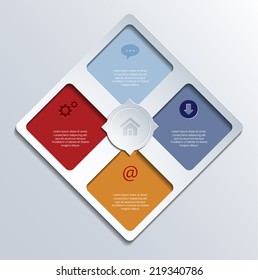 Web home page template. Can be used for infographic. Vector eps10. 