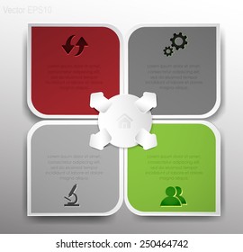 Web home page template. Can be used for infographic, banners... Vector eps10.
