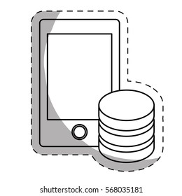 web hosting or data center related icons sticker image vector illustration design 