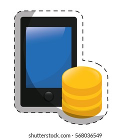 web hosting or data center related icons sticker image vector illustration design 