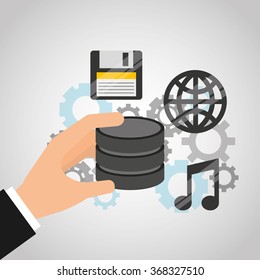 web hosting design, vector illustration eps10 graphic 