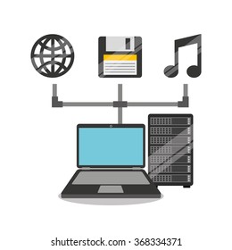 web hosting design, vector illustration eps10 graphic 