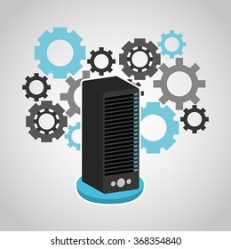 web hosting design, vector illustration eps10 graphic 