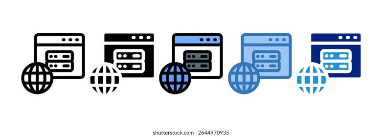 Web Hosting Icon Element For Design