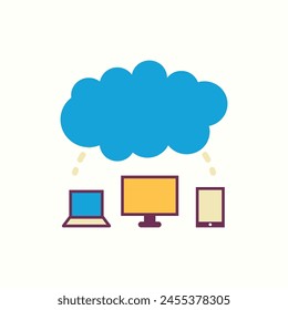 Icono de alojamiento de Web, ícono aislado en fondo claro, perfecto para Sitio web, blog, logotipo, Diseño gráfico, redes sociales, UI, App móvil