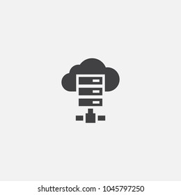 Web Hosting icon. Logo element illustration. Web Hosting symbol design from eCommerce collection. Simple Web Hosting concept. Can be used in web and mobile.