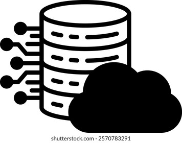 Web Hosting Icon Mixed Vector Illustration