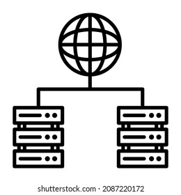 Web Hosting icon vector image. Can also be used for web apps, mobile apps and print media.