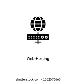 Web Hosting icon in vector. Logotype
