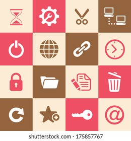Web hosting icons for use 