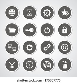 Web hosting icons for use 