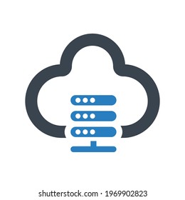 Web hosting icon.server,data (vector illustration)