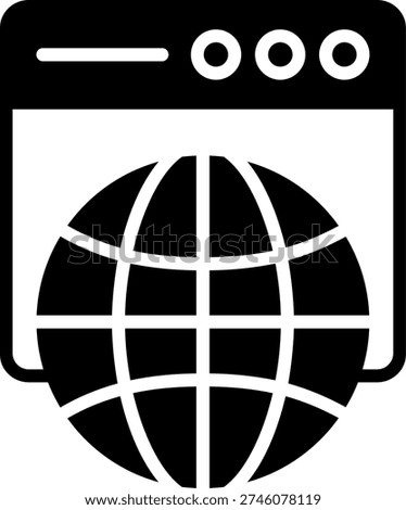 Web Hosting Line Fill Style Icon