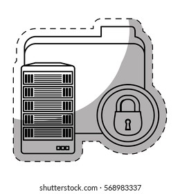 web hosting related icons image vector illustration design