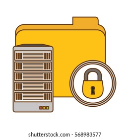 web hosting related icons image vector illustration design