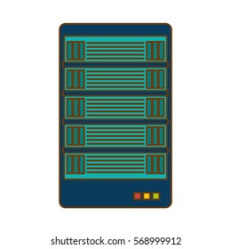 web hosting related icons image vector illustration design