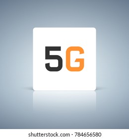 Web icon of 5G technology. Vector illustration