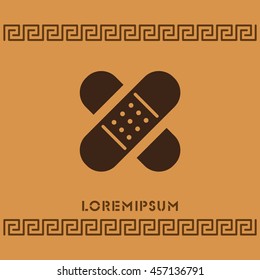 Web icon. Adhesive plaster