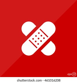 Web icon. Adhesive plaster