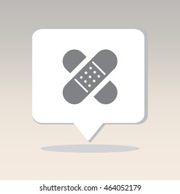 Web icon. Adhesive plaster