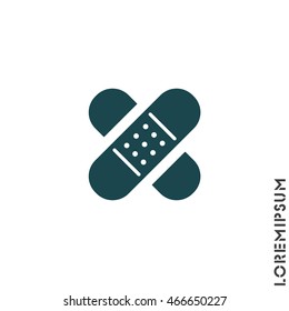 Web icon. Adhesive plaster
