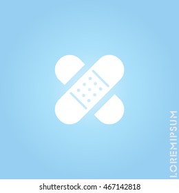Web icon. Adhesive plaster
