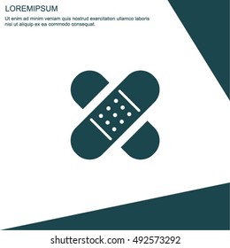 Web icon. Adhesive plaster